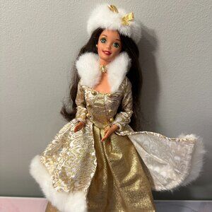 1995 Winter Fantasy Brunette Barbie